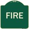 Signmission Designer Series Sign-Fire, Green & Tan Heavy-Gauge Aluminum Sign, 18" x 18", G-1818-23966 A-DES-G-1818-23966 - alternate 1